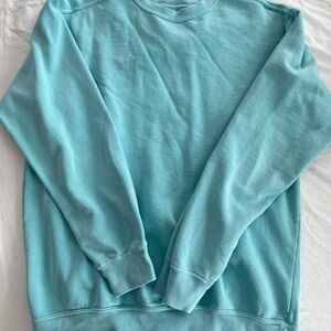 Comfort Colors Women's Teal Crewneck Sweater